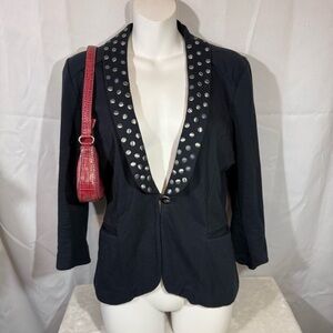 Juicy Couture‎ Black Studded Blazer Jacket XL